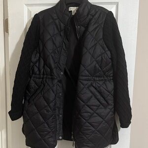 Rachel Zoe Quilted Black Puffer Jacket